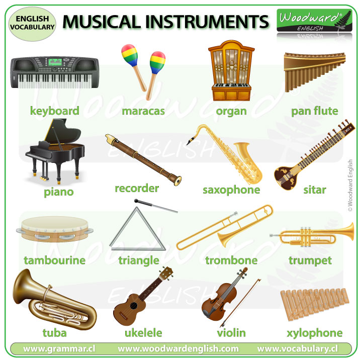 Musical Instruments - English Vocabulary List
